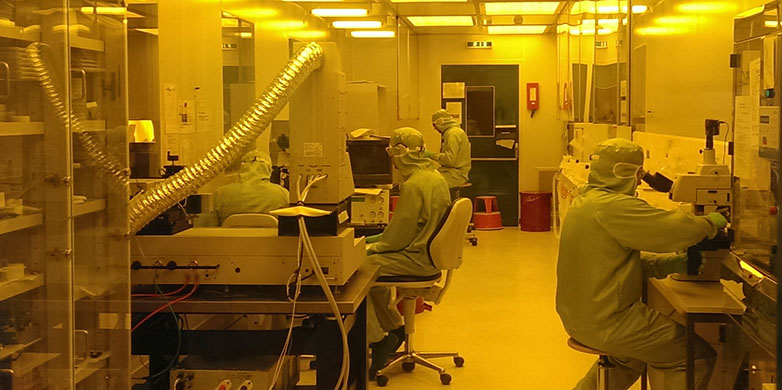 Working in a cleanroom